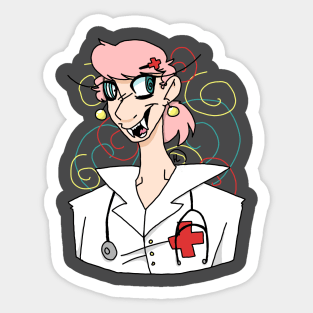 Crazed Nurse Sticker